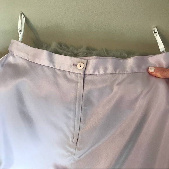 💕HOST PICK💕ALAGO | Lilac Purple Satin A-Line Maxi Formal Occasion Skirt Sz 10 - Picture 11 of 17